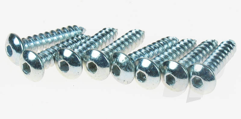 Dubro 4 x 1" Button Head Screw (8 Pack) DB529