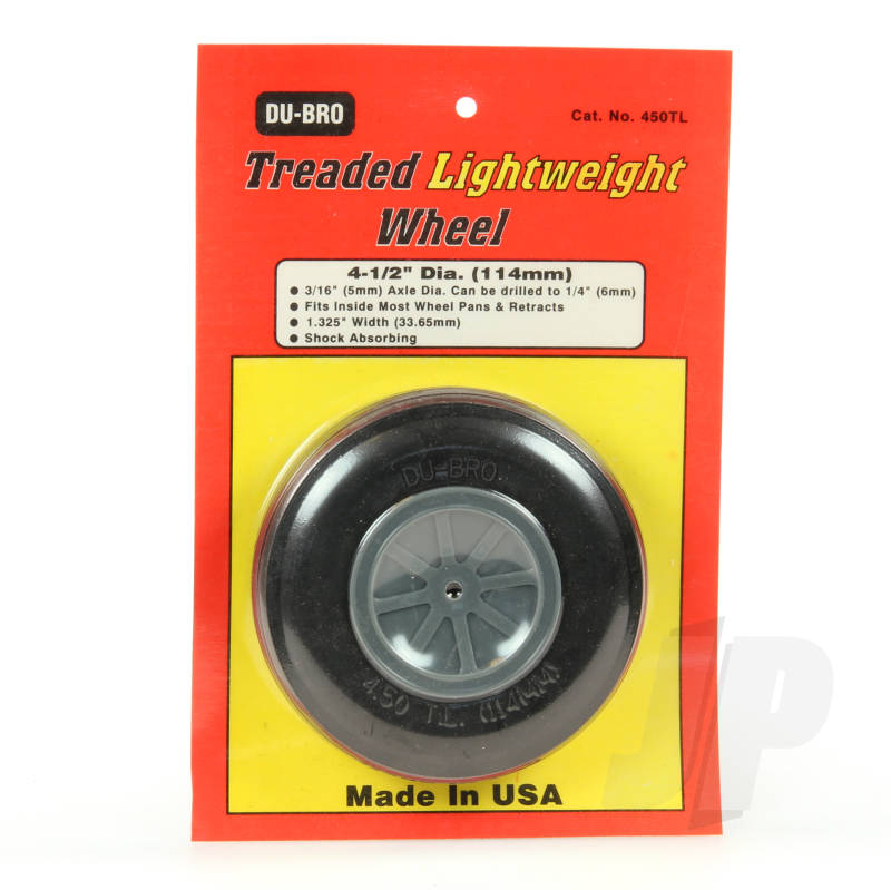 4-1/2" Dubro Treaded Lightweight Wheel DB450TL
