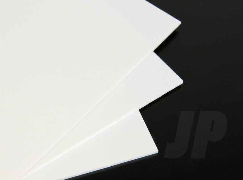 J Perkins 80Thou. White Plastic Sheet 2.0mm (9 x 12ins) 5521835