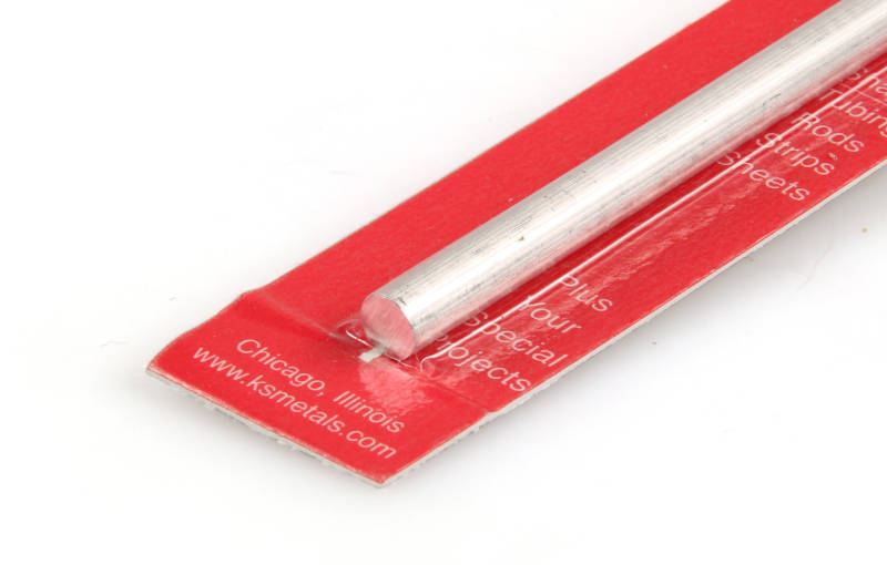 K&S 1/4 Solid Aluminium Rod 12" (1 Pack) 83045