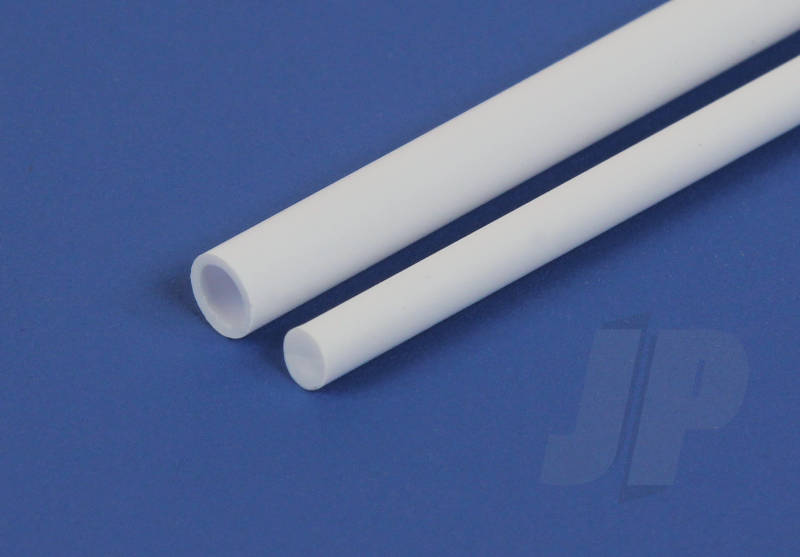 Evergreen Opaque White Styrene Round Rod & Tube Assortment (7 Pack) 217