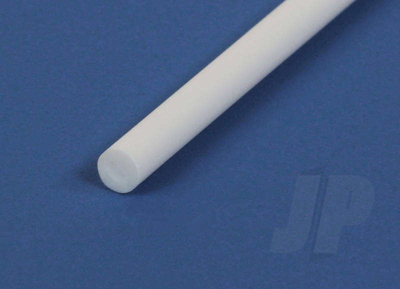 Evergreen .020" Opaque White Styrene Round Rod (10 Pack) 218
