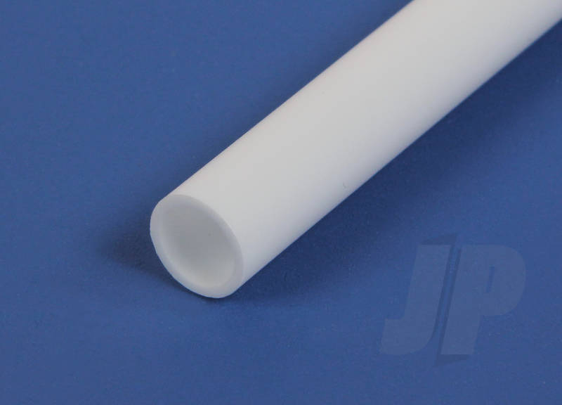 Evergreen .188" Opaque White Styrene Round Tube (4 Pack) 226