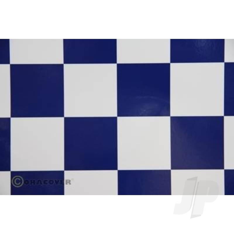 Oracover 2m Oracover Fun-5 White/Dark Blue 5523791