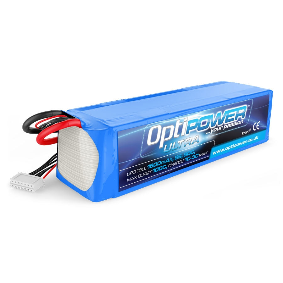 Optipower 5S 1800mAh 50C Ultra Lipo Battery OPR18005S50