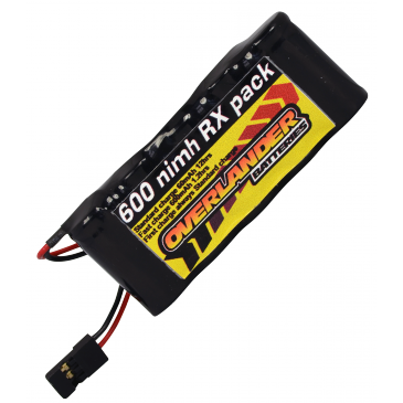 Overlander Nimh Battery Pack 2/3 AA 600mah 6v Receiver Flat Premium Sport 1510