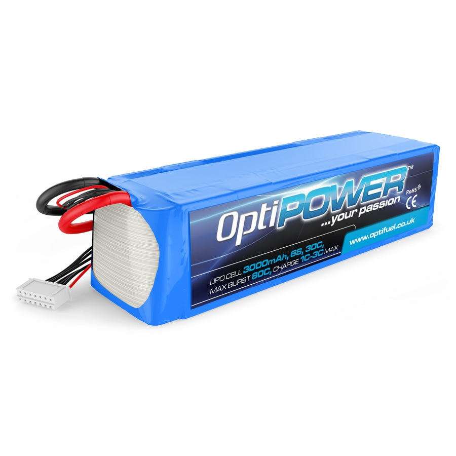 Optipower LiPo Battery 3000mAh 6S 30C OPR30006S