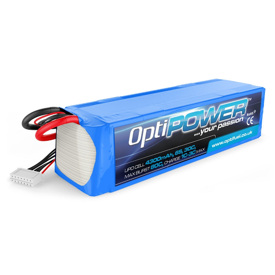 Optipower LiPo Battery 4300mAh 6S 30C OPR43006S