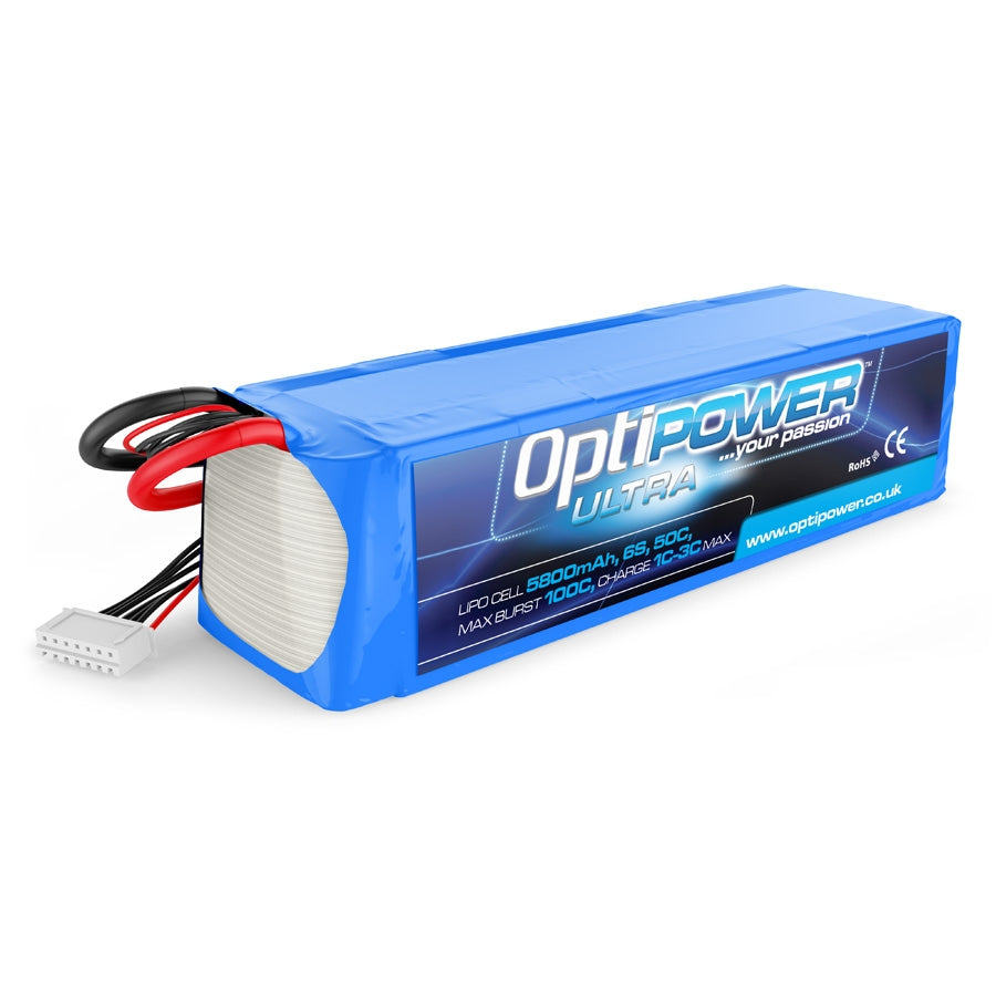 Optipower LiPo Battery 5800mAh 6S 50C OPR58006S50