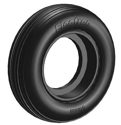 267-Main Tyre 90mm for Electron Retracts