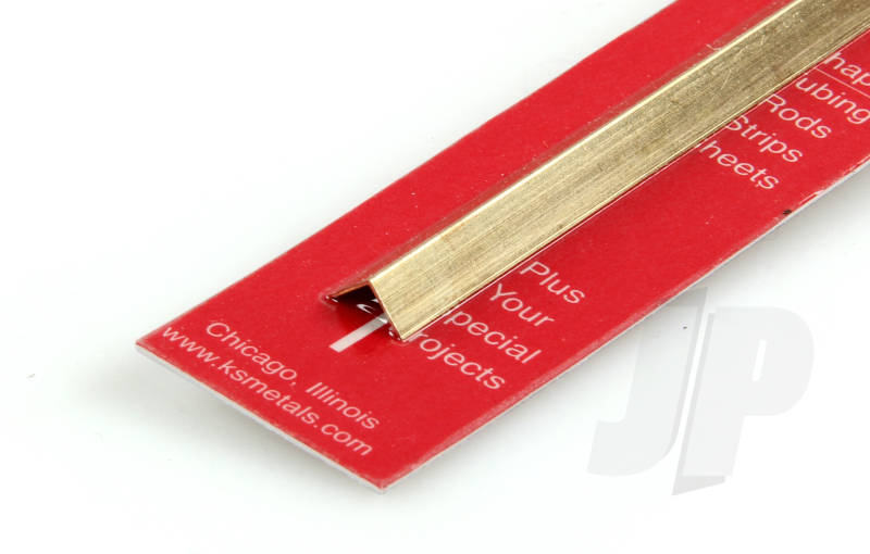 K&S 1/4 Square x .014 Brass Angle 12" (1 Pack) 882