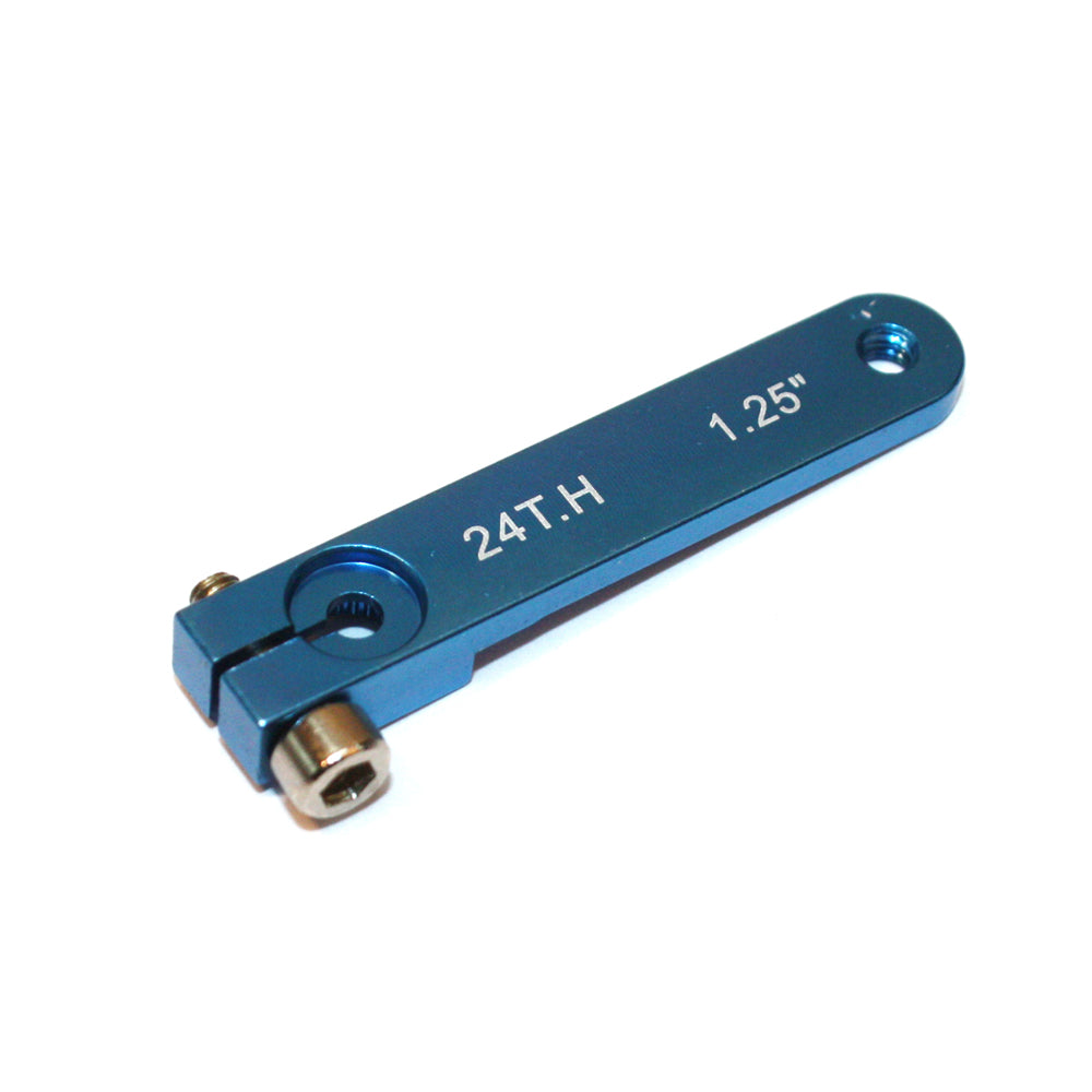 MacGregor Aluminium Servo Arm 1.25in M3 (24T) (Blue) ACC0019