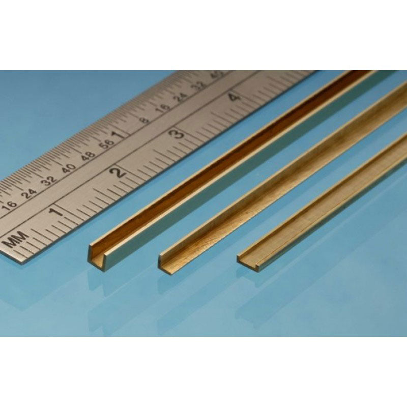 Albion Alloys 2.5x1mm Brass C Channel (1 Pack) CC2