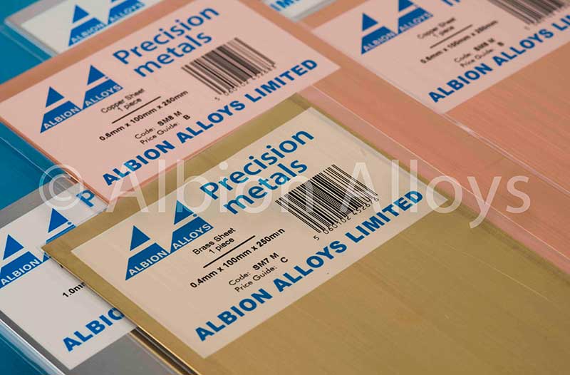 Albion Alloys 0.12mm Brass Sheet (2 Pack) SM1M