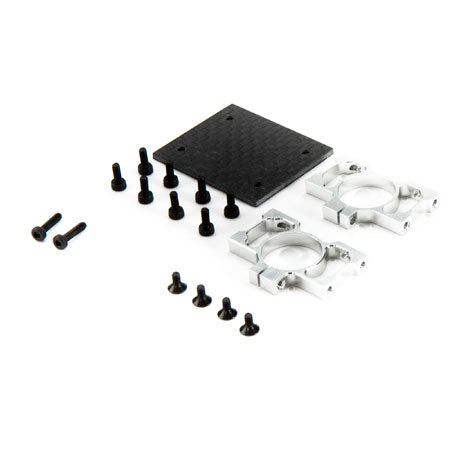 Blade Aluminium Tailboom Mount and C/F Plate: 270 CFX BLH4822