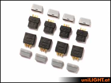 UniLight 2 Servo Wing Connector 2 Primary 2 Secondary Pins based on a XT30 (4 Pin Total Ideal for Small Models & Gliders) CABLE-2P2S