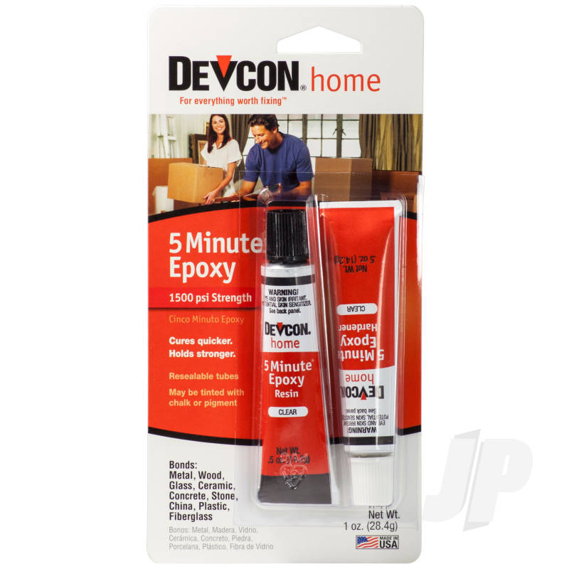 Devcon 1oz 5 Minute Epoxy (2x .5oz Tubes, Carded) DEV20545
