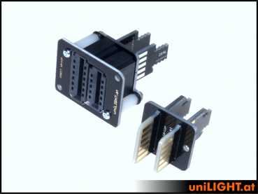 UniLight Direct Cable Connection, 6 Primary 10 Secondary Pins (Assembled With Cable (1 Pair, M/F)