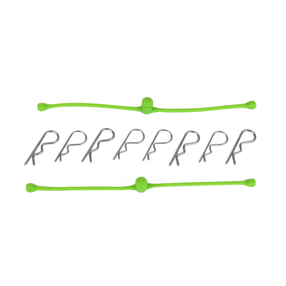 Dubro Body- Klip Retainer (Lime Green) DUB2253