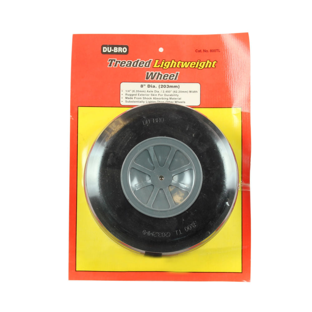 Dubro Treaded Lightweight Wheel 8.0ins DUB800TL