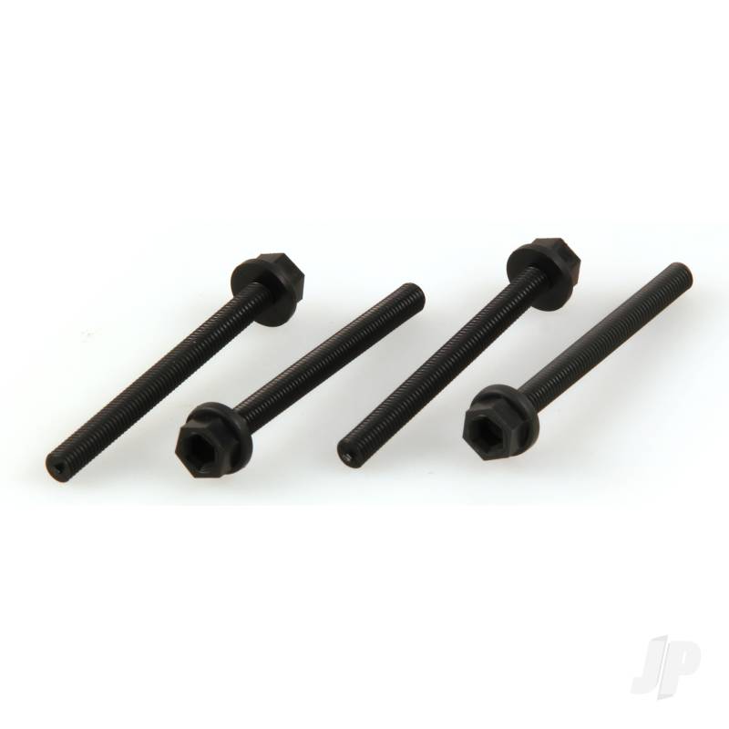 Dubro 1/4-20 x 3in Nylon Wing Bolts (4 pcs per package) DUB993