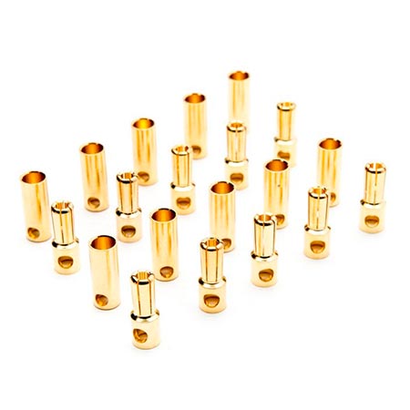 Dynamite Gold Bullet Connector Set 5.5mm (10) DYNC0090