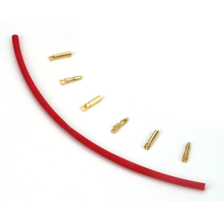 E-Flite Gold Bullet Connector Set 2mm (3) EFLA248