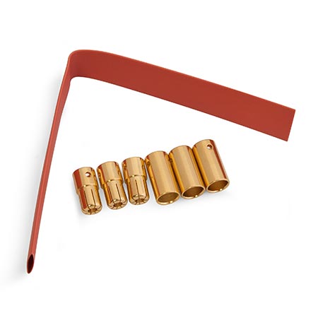 E-Flite Gold Bullet Connector Set 6.5mm (3) EFLA266