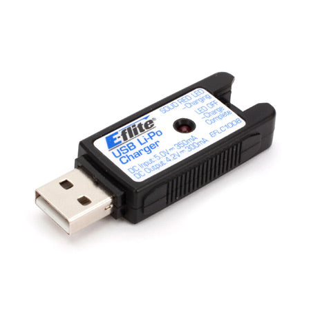 E-Flite 1S USB Li-Po Charger, 300mA O-EFLC1008