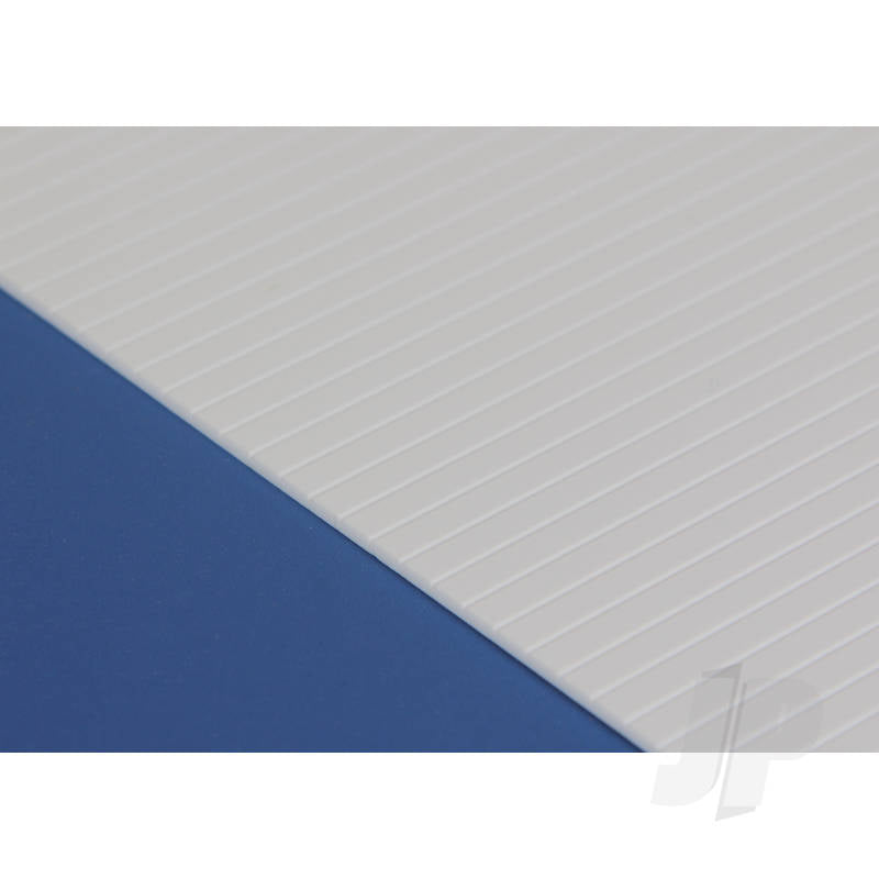 Evergreen 12x24in (30x60cm) V-Groove Siding Sheet .040in (1.0mm) Thick .125in Spacing (1 sheet per pack) 14125