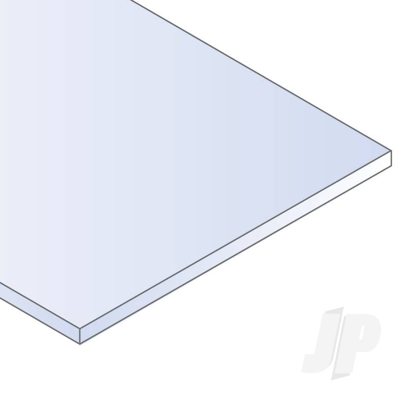 Evergreen 8x21in (20x53cm) White Sheet .010in Thick (8 Sheet per pack) 9101