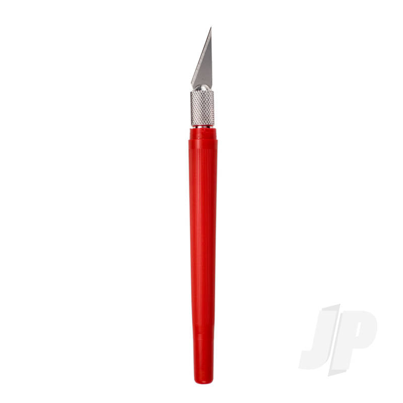 Excel K40 Pocket Clip-on Knife with Twist-off Cap, Red (Carded) EXL16043