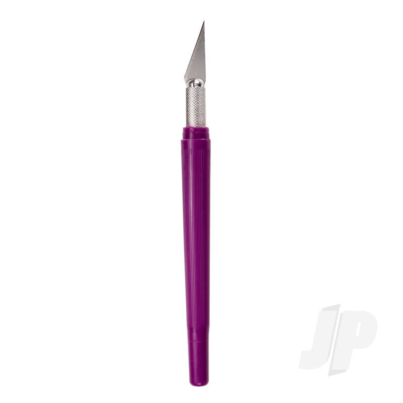 Excel K40 Pocket Clip-on Knife with Twist-off Cap, Purple(Carded) EXL16045