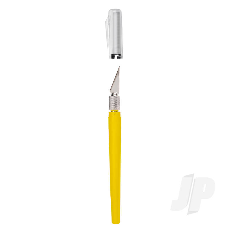 Excel K40 Pocket Clip-on Knife with Twist-off Cap, Yellow(Carded) EXL16046