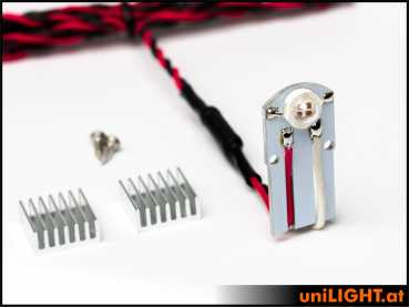 UniLight Flat Strobe Light, 8Wx2, T-Fuse - White