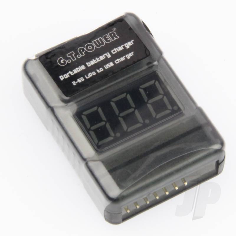GT Power 2-6S LiPo to USB Charger and Checker GTP0077