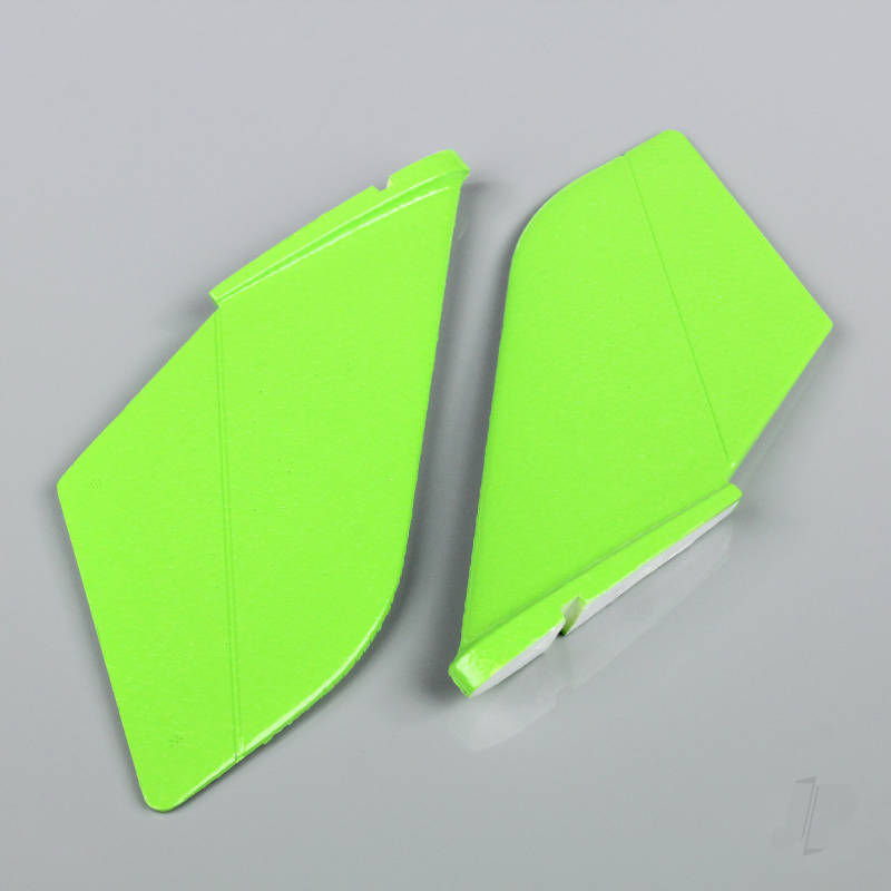 J Perkins Vertical Fin Set Green (Painted with decal) (F-38) JPDF12010