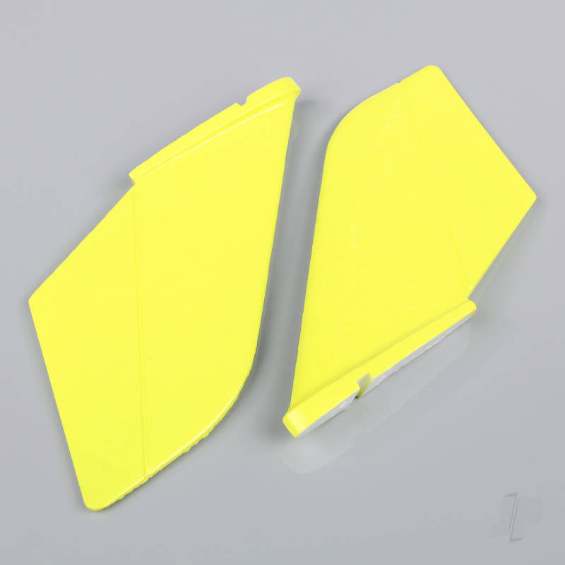 J Perkins Vertical Fin Set Yellow (Painted with decal) (F-38) JPDF12011
