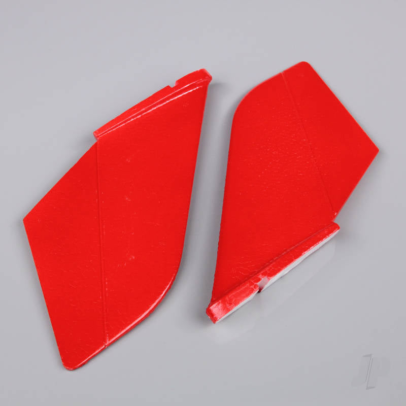 J Perkins Vertical Fin Set Red (Painted with decal) (F-38) JPDF12012
