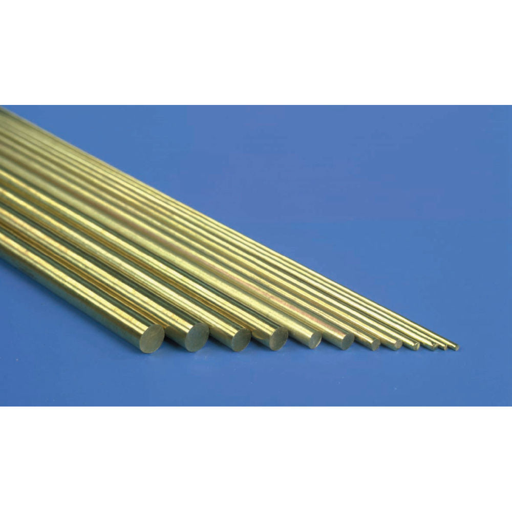 K&S 3/8in 36in Solid Brass Rod KNS1167