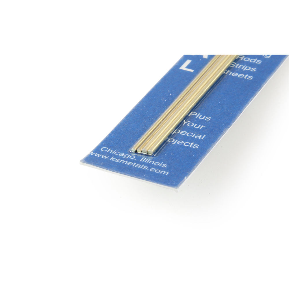 K&S 12in Soft Bendable Brass Rod 1/16, 3/32 (4pcs) KNS5072