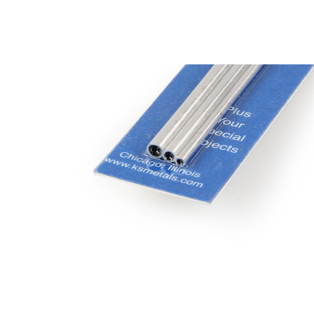 K&S 12in Soft Bendable Aluminium Tube 3/32, 1/8, 5/32 (3pcs) KNS5073