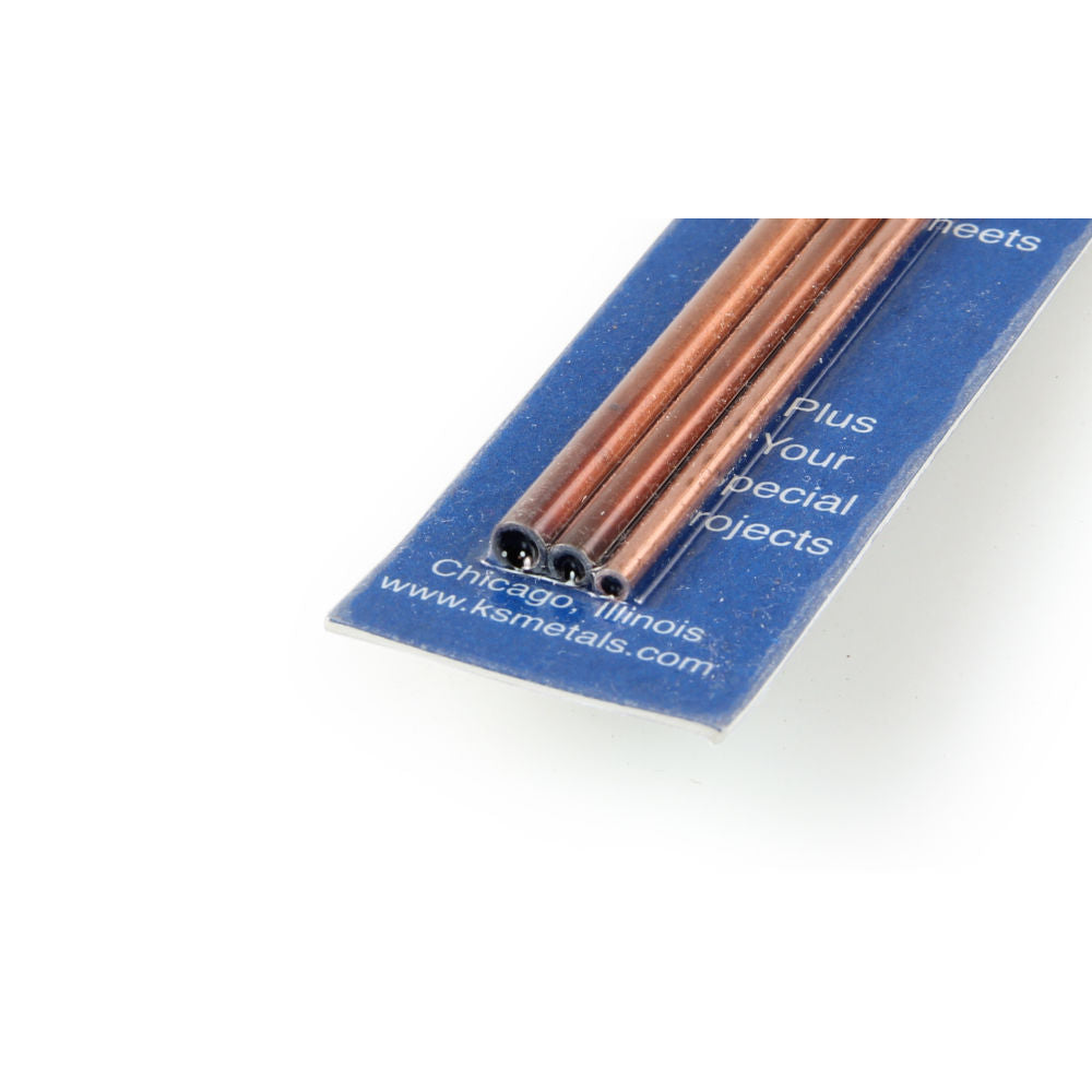 K&S 12in Bendable Copper Tube 3/32, 5/32, 1/8 (3pcs) KNS5077