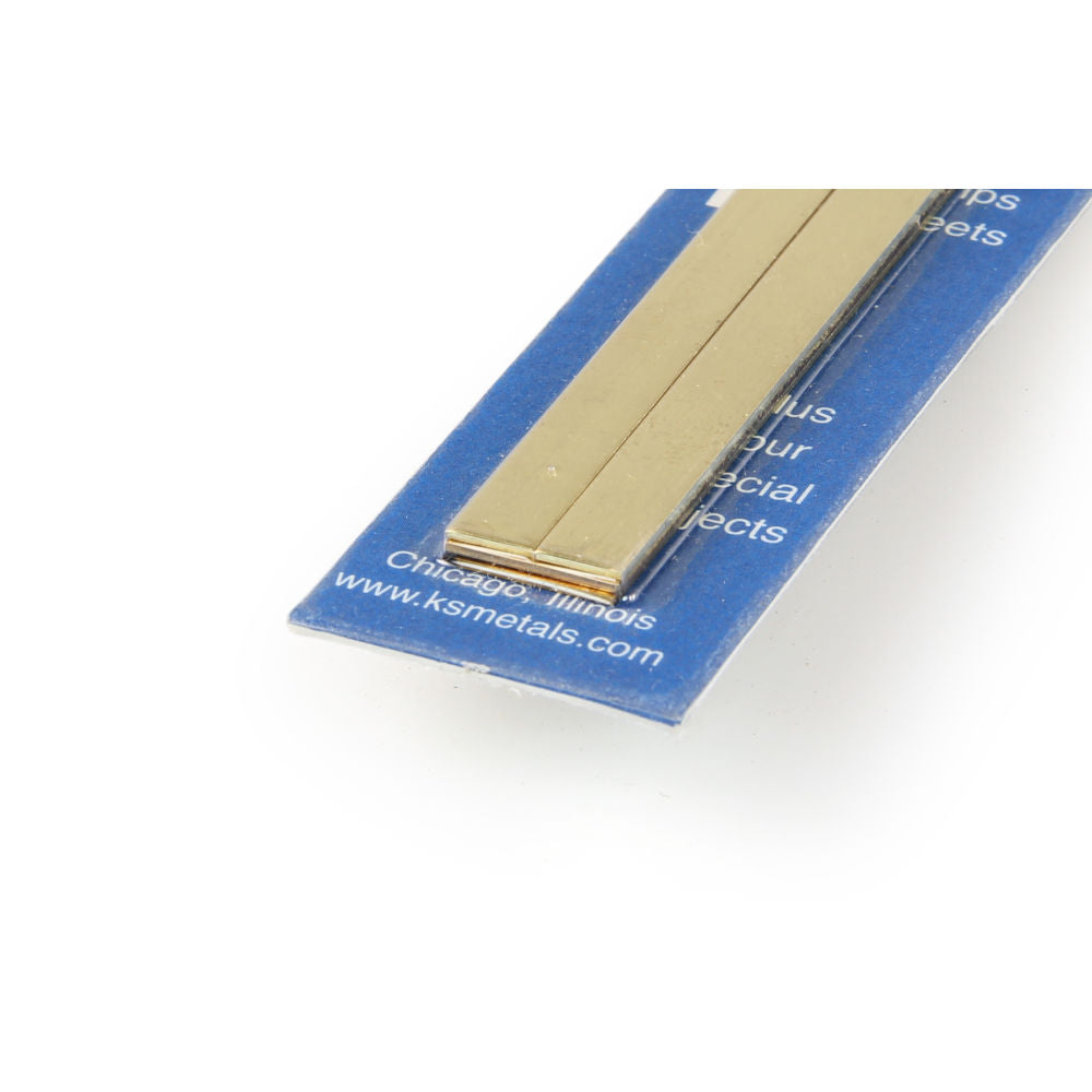 K&S 12x.32in Bendable Brass Strip 1/4, 1/2 (4pcs) KNS5078