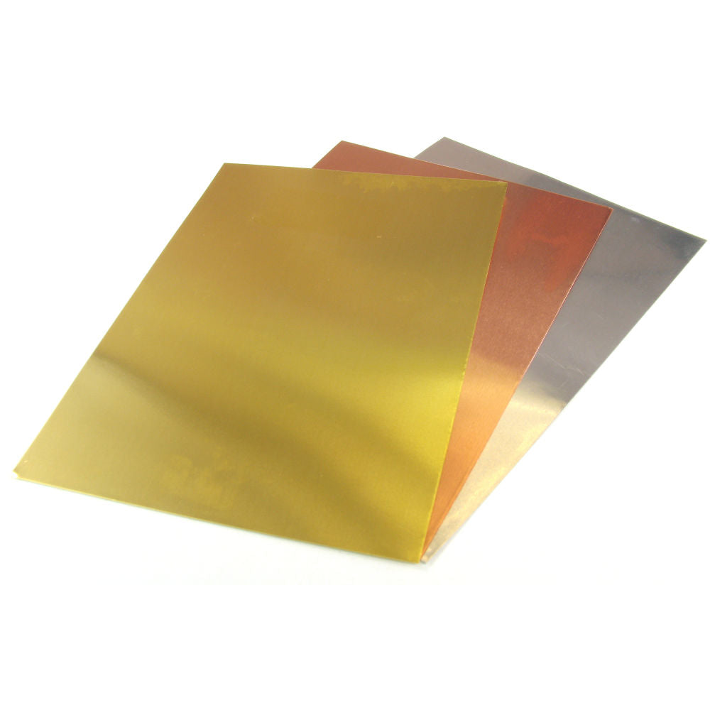 K&S .005x7x5in Brass, Copper, Aluminium FoilPack (3pcs) KNS815058