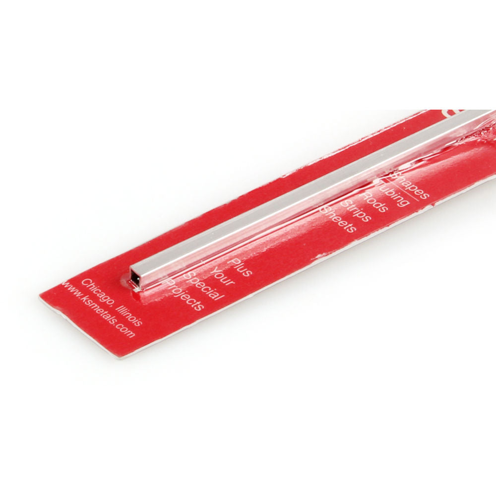 K&S 5/32x12in Square Aluminium Tube .014 Wall KNS83012