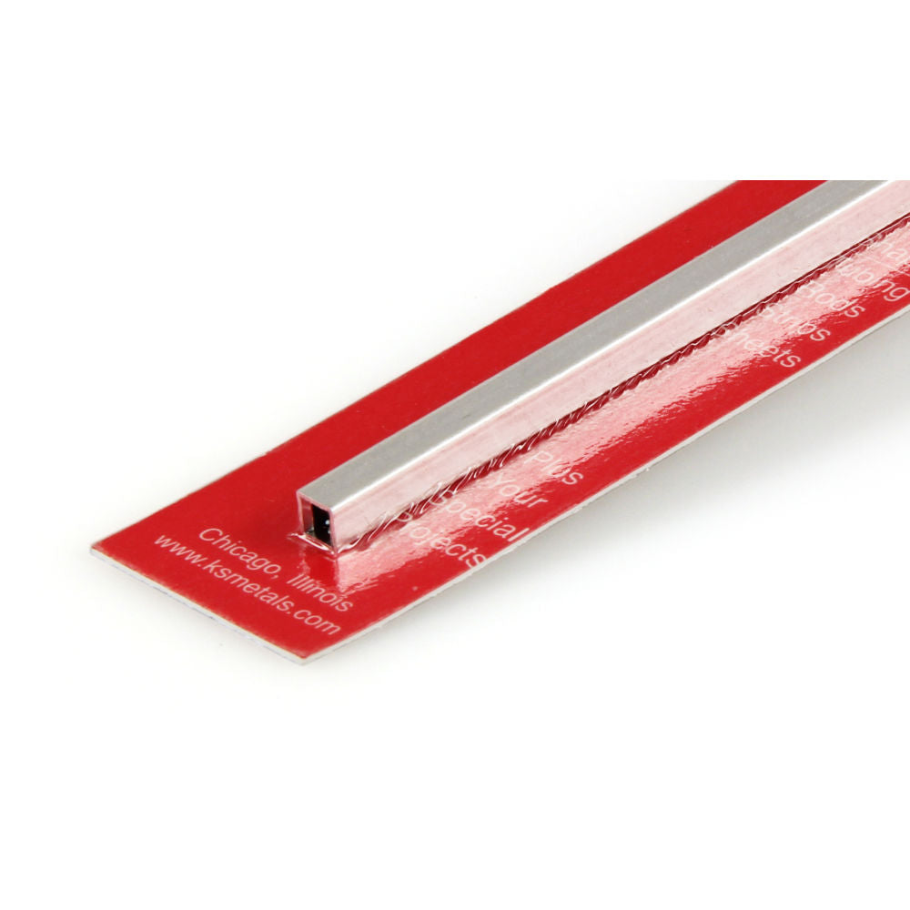 K&S 3/16x12in Square Aluminium Tube .014 Wall KNS83013