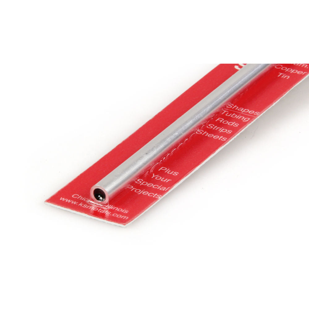 K&S 1/4x12in Round Aluminium Tube .035in Wall KNS83031