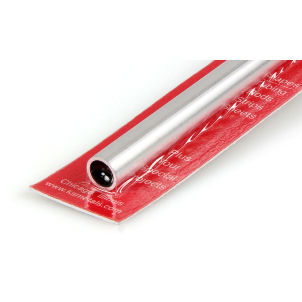 K&S 3/8x12in Round Aluminium Tube .035in Wall KNS83033