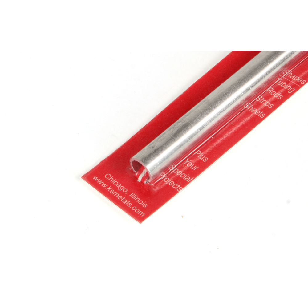 K&S 10x300mm Aluminium Round Tube, .76mm Wall KNS9812